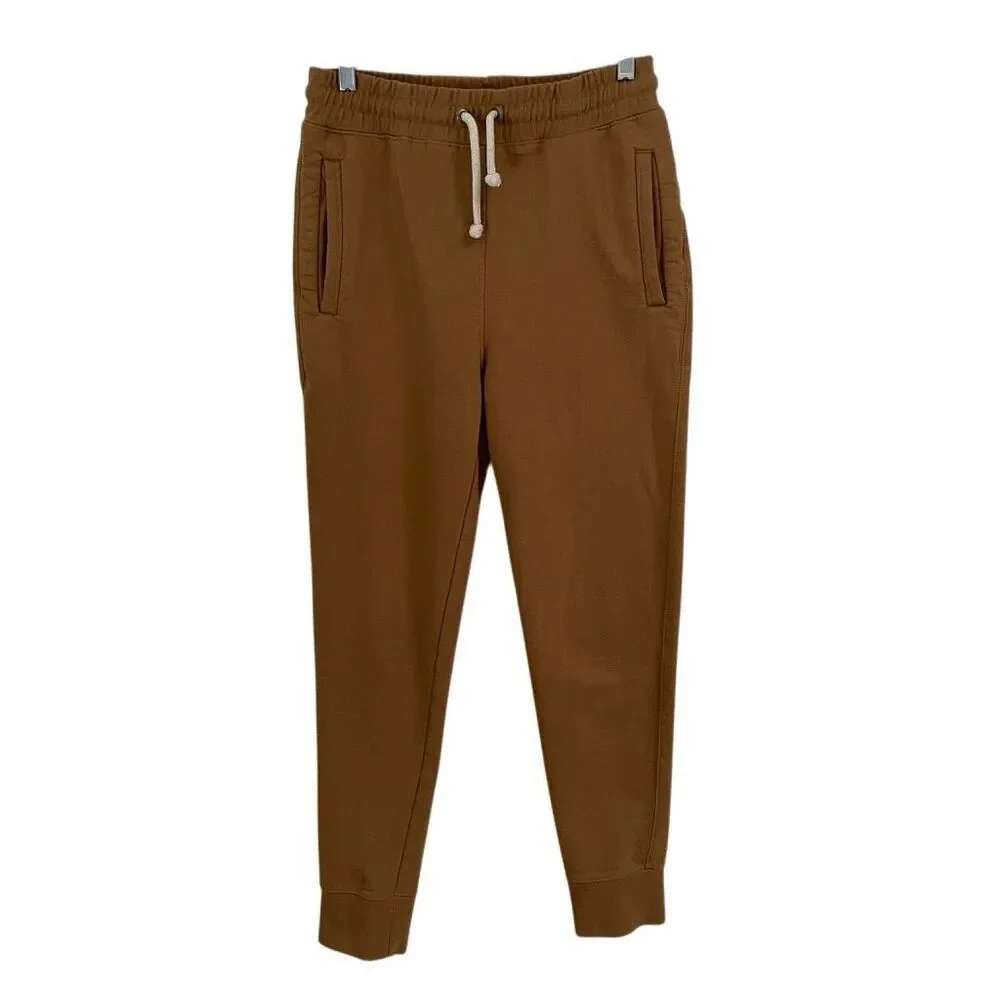 The North Face heritage patch drawstring joggers men’s S tan